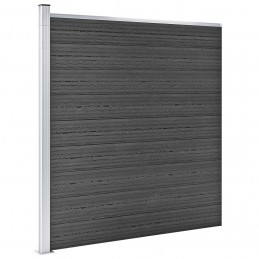 Acquista Set Pannelli di Recinzione in WPC 526x186 cm Nero con riferimento GHV-3070430 della ditta GARDENHOME