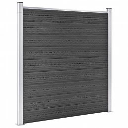 Acquista Set Pannelli di Recinzione in WPC 699x186 cm Nero con riferimento GHV-3070431 della ditta GARDENHOME