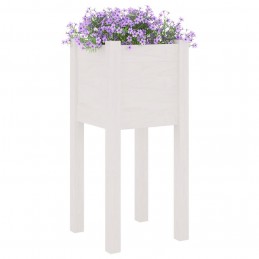Acquista Fioriere da Giardino 2 pz Bianche 31x31x70 cm in Legno di Pino con riferimento GHV-810782 della ditta GARDENHOME