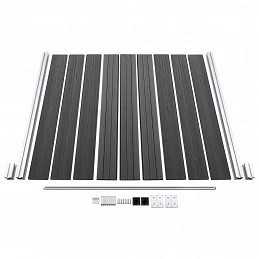 Acquista Set Pannelli di Recinzione in WPC 872x186 cm Nero con riferimento GHV-3070432 della ditta GARDENHOME