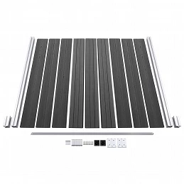Acquista Set Pannelli di Recinzione in WPC 1045x186 cm Nero con riferimento GHV-3070433 della ditta GARDENHOME