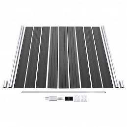 Acquista Set Pannelli di Recinzione in WPC 1218x186 cm Nero con riferimento GHV-3070434 della ditta GARDENHOME