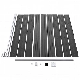 Acquista Set Pannelli di Recinzione in WPC 1218x186 cm Nero con riferimento GHV-3070434 della ditta GARDENHOME