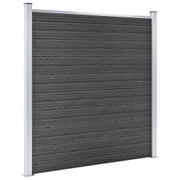 Acquista Set Pannelli di Recinzione in WPC 1391x186 cm Nero con riferimento GHV-3070435 della ditta GARDENHOME