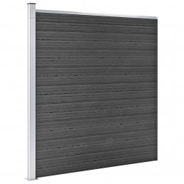 Acquista Set Pannelli di Recinzione in WPC 1391x186 cm Nero con riferimento GHV-3070435 della ditta GARDENHOME