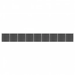 Acquista Set Pannelli di Recinzione in WPC 1564x186 cm Nero con riferimento GHV-3070436 della ditta GARDENHOME