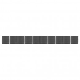 Acquista Set Pannelli di Recinzione in WPC 1737x186 cm Nero con riferimento GHV-3070437 della ditta GARDENHOME