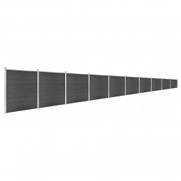 Acquista Set Pannelli di Recinzione in WPC 1737x186 cm Nero con riferimento GHV-3070437 della ditta GARDENHOME