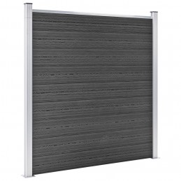 Acquista Set Pannelli di Recinzione in WPC 1737x186 cm Nero con riferimento GHV-3070437 della ditta GARDENHOME