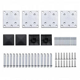 Acquista Set Pannelli di Recinzione in WPC 446x(105-186) cm Nero con riferimento GHV-3070438 della ditta GARDENHOME