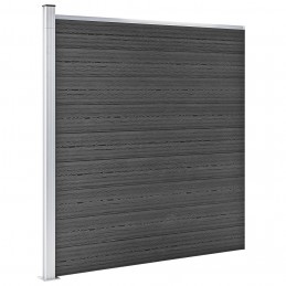 Acquista Set Pannelli di Recinzione in WPC 965x(105-186) cm Nero con riferimento GHV-3070441 della ditta GARDENHOME