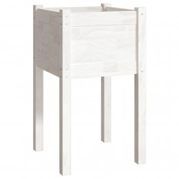 Acquista Fioriera da Giardino Bianca 40x40x70 cm Legno Massello di Pino con riferimento GHV-810791 della ditta GARDENHOME