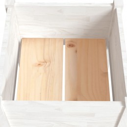 Acquista Fioriera da Giardino Bianca 40x40x70 cm Legno Massello di Pino con riferimento GHV-810791 della ditta GARDENHOME