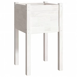 Acquista Fioriere da Giardino 2 pz Bianche 40x40x70 cm in Legno di Pino con riferimento GHV-810792 della ditta GARDENHOME
