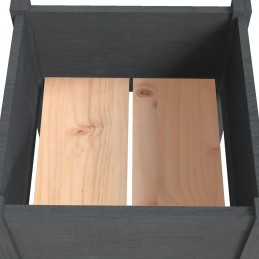 Acquista Fioriera da Giardino Grigia 40x40x70 cm in Legno di Pino con riferimento GHV-810793 della ditta GARDENHOME