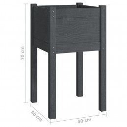 Acquista Fioriera da Giardino Grigia 40x40x70 cm in Legno di Pino con riferimento GHV-810793 della ditta GARDENHOME