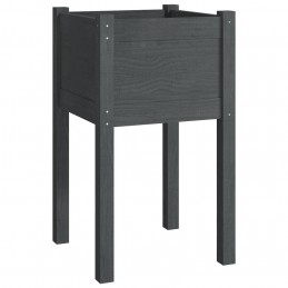 Acquista Fioriere da Giardino 2 pz Grigie 40x40x70 cm in Legno di Pino con riferimento GHV-810794 della ditta GARDENHOME