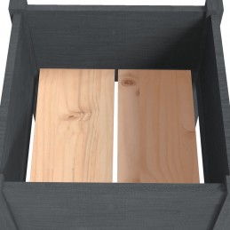 Acquista Fioriere da Giardino 2 pz Grigie 40x40x70 cm in Legno di Pino con riferimento GHV-810794 della ditta GARDENHOME