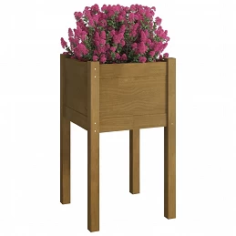 Acquista Fioriera da Giardino Miele 40x40x70 cm in Massello di Pino con riferimento GHV-810795 della ditta GARDENHOME