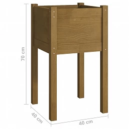 Acquista Fioriera da Giardino Miele 40x40x70 cm in Massello di Pino con riferimento GHV-810795 della ditta GARDENHOME
