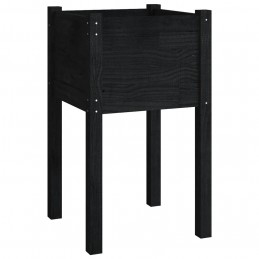Acquista Fioriera da Giardino Nera 40x40x70 cm in Legno Massello di Pino con riferimento GHV-810797 della ditta GARDENHOME