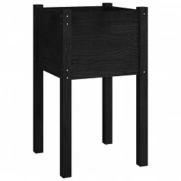Acquista Fioriere da Giardino 2 pz Nere 40x40x70 cm in Legno di Pino con riferimento GHV-810798 della ditta GARDENHOME