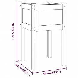 Acquista Fioriera da Giardino 50x50x70 cm in Legno Massello di Pino con riferimento GHV-810799 della ditta GARDENHOME