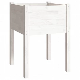 Acquista Fioriera da Giardino Bianca 50x50x70 cm Legno Massello di Pino con riferimento GHV-810801 della ditta GARDENHOME