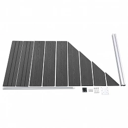 Acquista Set Pannelli di Recinzione in WPC 1311x(105-186) cm Nero con riferimento GHV-3070443 della ditta GARDENHOME