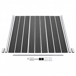 Acquista Set Pannelli di Recinzione in WPC 1311x(105-186) cm Nero con riferimento GHV-3070443 della ditta GARDENHOME