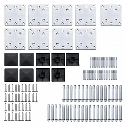 Acquista Set Pannelli di Recinzione in WPC 1311x(105-186) cm Nero con riferimento GHV-3070443 della ditta GARDENHOME