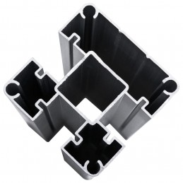 Acquista Set Pannelli di Recinzione in WPC 1484x(105-186) cm Nero con riferimento GHV-3070444 della ditta GARDENHOME