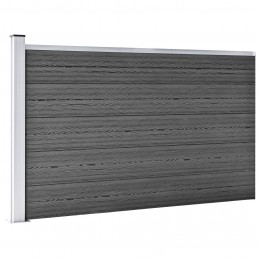 Acquista Set Pannelli di Recinzione in WPC 353x105 cm Nero con riferimento GHV-3070447 della ditta GARDENHOME