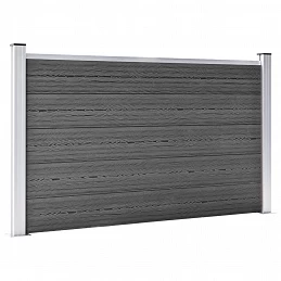 Acquista Set Pannelli di Recinzione in WPC 526x105 cm Nero con riferimento GHV-3070448 della ditta GARDENHOME