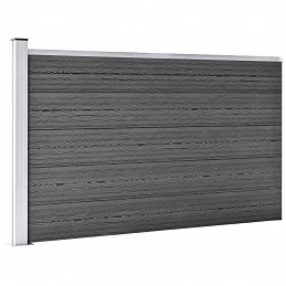 Acquista Set Pannelli di Recinzione in WPC 526x105 cm Nero con riferimento GHV-3070448 della ditta GARDENHOME