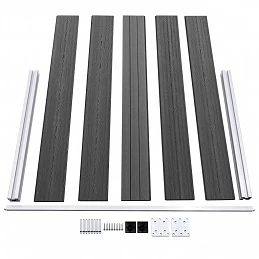 Acquista Set Pannelli di Recinzione in WPC 526x105 cm Nero con riferimento GHV-3070448 della ditta GARDENHOME