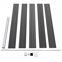 Acquista Set Pannelli di Recinzione in WPC 526x105 cm Nero con riferimento GHV-3070448 della ditta GARDENHOME