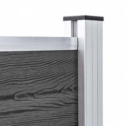 Acquista Set Pannelli di Recinzione in WPC 526x105 cm Nero con riferimento GHV-3070448 della ditta GARDENHOME