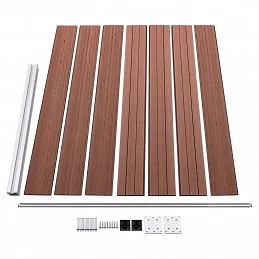 Acquista Set Pannello di Recinzione in WPC 526x146 cm Marrone con riferimento GHV-3070452 della ditta GARDENHOME