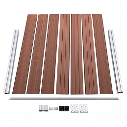 Acquista Set Pannelli di Recinzione in WPC 699x146 cm Marrone con riferimento GHV-3070453 della ditta GARDENHOME