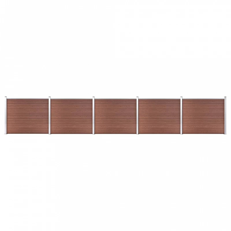 Acquista Set Pannelli di Recinzione in WPC 872x146 cm Marrone con riferimento GHV-3070454 della ditta GARDENHOME