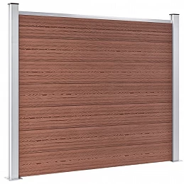 Acquista Set Pannelli di Recinzione in WPC 872x146 cm Marrone con riferimento GHV-3070454 della ditta GARDENHOME
