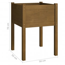Acquista Fioriere da Giardino 2 pz Miele 50x50x70 cm Massello di Pino con riferimento GHV-810806 della ditta GARDENHOME