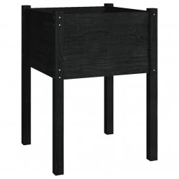 Acquista Fioriera da Giardino Nera 50x50x70 cm Legno Massello di Pino con riferimento GHV-810807 della ditta GARDENHOME