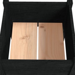 Acquista Fioriera da Giardino Nera 50x50x70 cm Legno Massello di Pino con riferimento GHV-810807 della ditta GARDENHOME