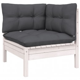 Acquista Set Divani da Giardino 3 pz con Cuscini Bianco in Massello Pino con riferimento GHV-806677 della ditta GARDENHOME