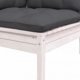 Acquista Set Divani da Giardino 3 pz con Cuscini Bianco in Massello Pino con riferimento GHV-806677 della ditta GARDENHOME