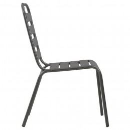 Acquista Sedie da Esterno 4 pz Design a Doghe in Acciaio Grigio Scuro con riferimento GHV-310155 della ditta GARDENHOME