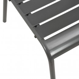 Acquista Sedie da Esterno 4 pz Design a Doghe in Acciaio Grigio Scuro con riferimento GHV-310155 della ditta GARDENHOME