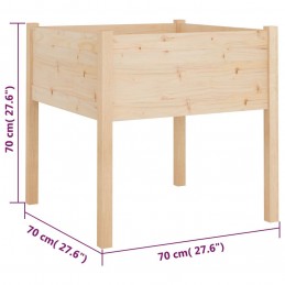 Acquista Fioriera da Giardino 70x70x70 cm in Legno Massello di Pino con riferimento GHV-810809 della ditta GARDENHOME